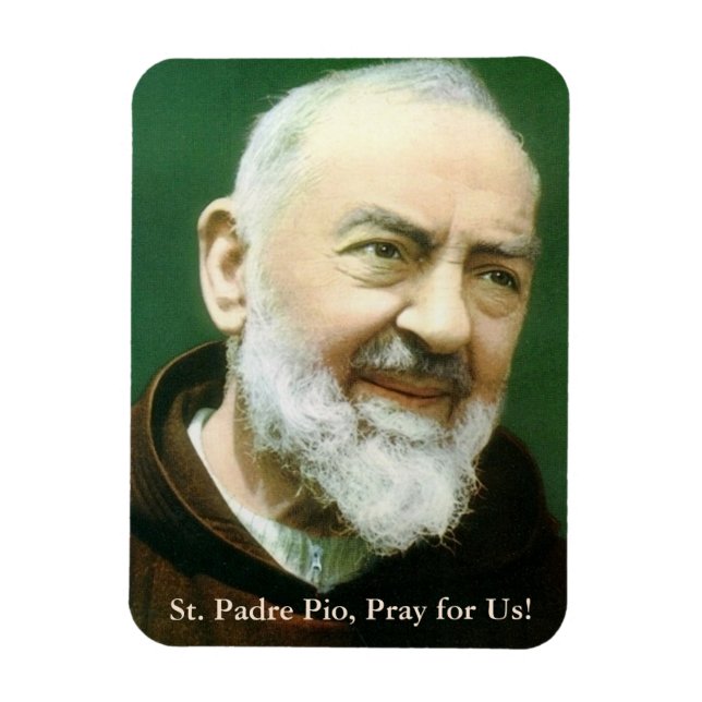 St. Padre Pio Prayer-kort Magnet (Vertikal)