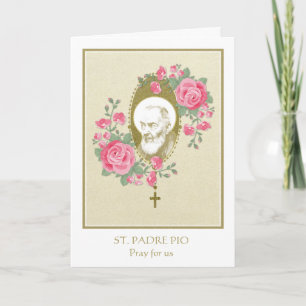 St. Padre Pio Priest Prayer Rosary Ro Kort