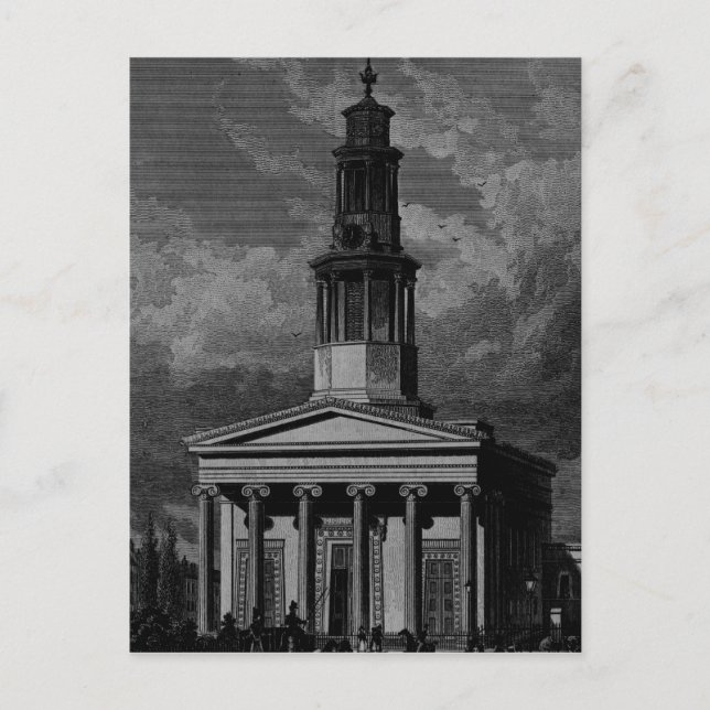 St. Pancrass Church, Väster Front Vykort (Framsida)