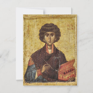 St. Panteleimon Orthodox Christian Icon Vykort