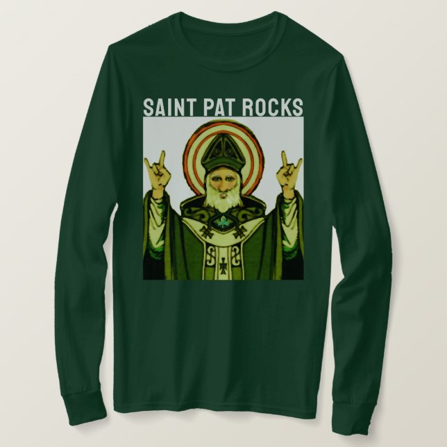 St. Pat Rocks T-shirt (Design framsida)