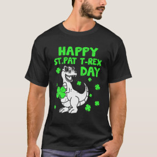 St Pat T Rex Dinosaurs Älskare Kids Boys Girls St. Shirt