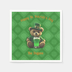 St. Patircks Day Irish Nalle Pappersservett