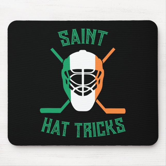 St Patrick#39;s Day Saint Hat Tricks Irish Flagga  Musmatta (Framsidan)