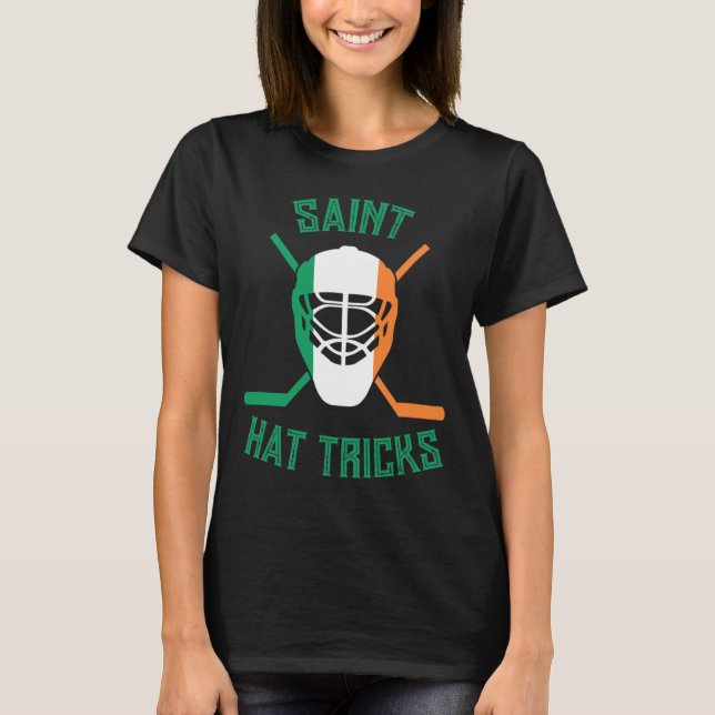 St Patrick#39;s Day Saint Hat Tricks Irish Flagga  T Shirt (Framsida)