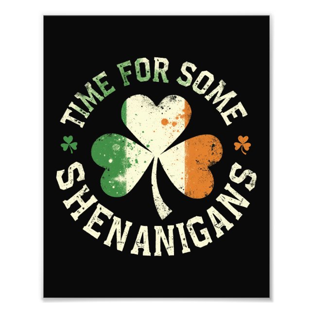 St. Patrick är på plats för en Roligt från Shenani Fototryck (Framsidan)