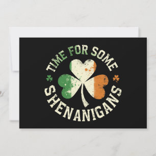 St. Patrick är på plats för en Roligt från Shenani Inbjudningar