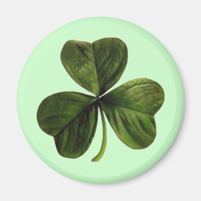 St. Patrick är tre Löv Klöver Magnet (Framsidan)