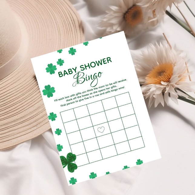 St Patrick Baby shower bingo baby shower spel  (Skapare uppladdad)
