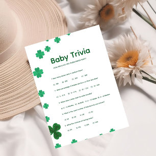 ST Patrick Bebis trivia Bebis badrums spel Kort