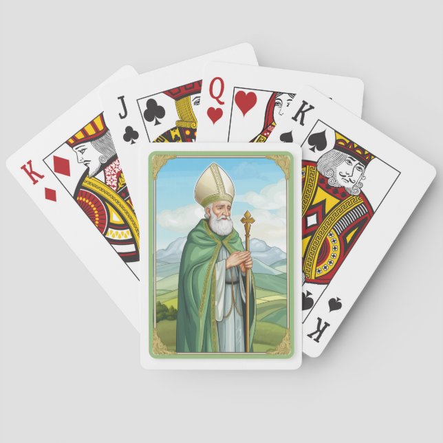 ST. PATRICK BISKOP IRLÄNDSK IRLAND ST PATTY  CASINOKORT (Baksidan)