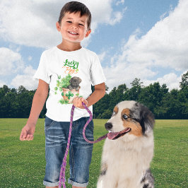 St Patrick Black Labrador Puppy Hund Lucky Boy T Shirt