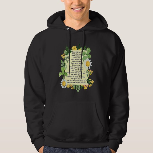 St Patrick Breastplate Prayer Patrick's Day Cathol Hoodie (Framsida)