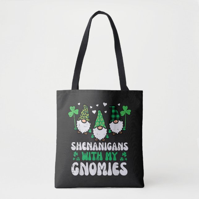St Patrick bus med Gnomies småtomtar Tygkasse (Framsida)