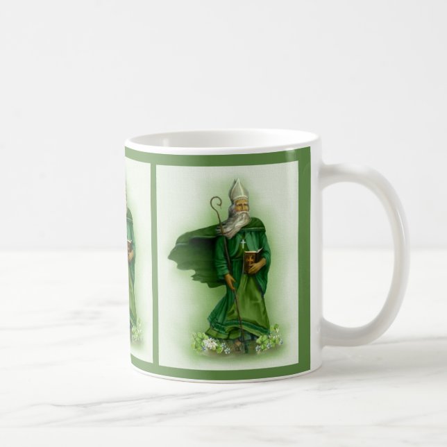 St. Patrick Catholic Bishop Ireland Shamrock Kaffemugg (Höger)