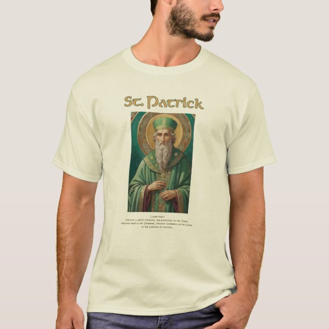 St Patrick Catholique Prayer Tee (Framsida)