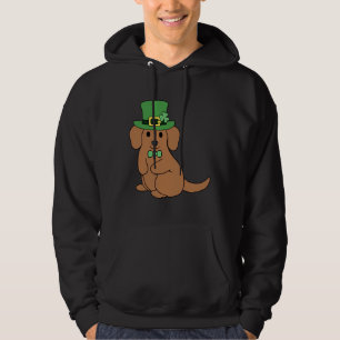 St Patrick Dachshund Hoodie
