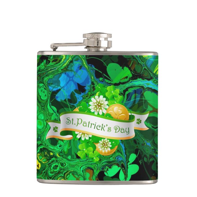 St.Patrick-dag 26-alternativ för omformad kolv Fickplunta (Framsidan)