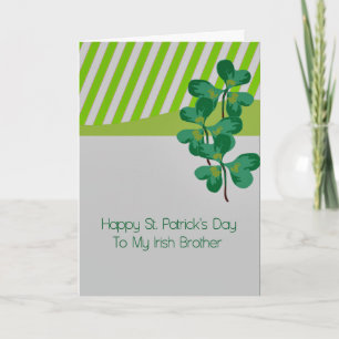 St. Patrick-Dag-kort för broder Kort