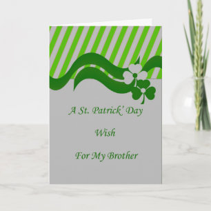 St. Patrick-Dag-kort för broder Kort