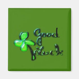 St. Patrick-dagen fyra löv klöver Magnet