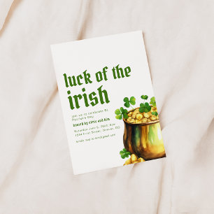 St. Patrick-dagen Tur i Irländska Party Inbjudan