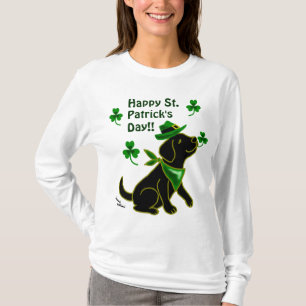 St Patrick dagsvart Labrador Tröja