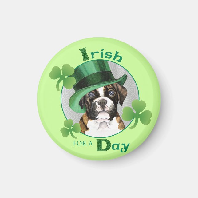 St. Patrick Day Boxer Magnet (Framsidan)
