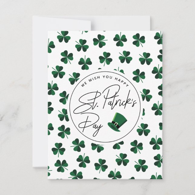 St. Patrick-Day Card Julkort (Framsida)