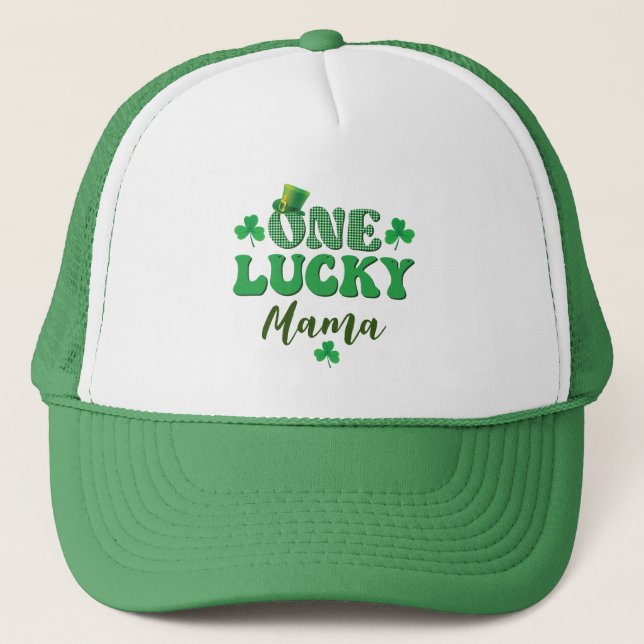 St. Patrick Day - en Lucky Mamma Hat Keps (Framsida)