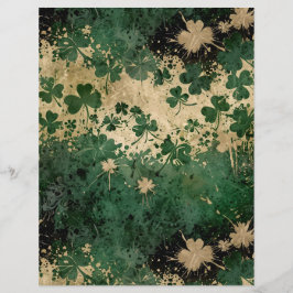 St. Patrick Day Grönt & Beige Klöver Mönster