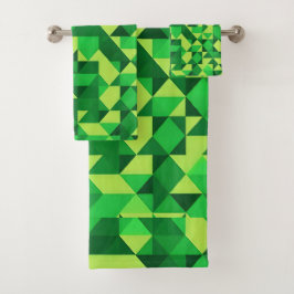 St. Patrick Day Grönt Geometric Mönster
