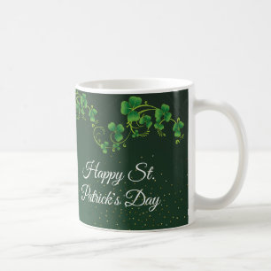 St. Patrick Day Grönt Shamrock Vine Irish Party Kaffemugg