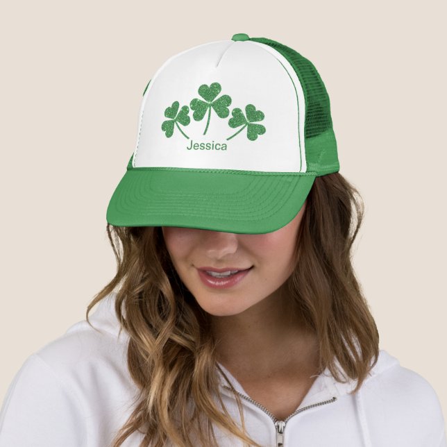 St. Patrick Day Grönt Shamrock Vine Irish Party Keps (In Situ)
