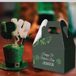 St. Patrick Day Grönt Shamrock Vine Irish Party Presentaskar