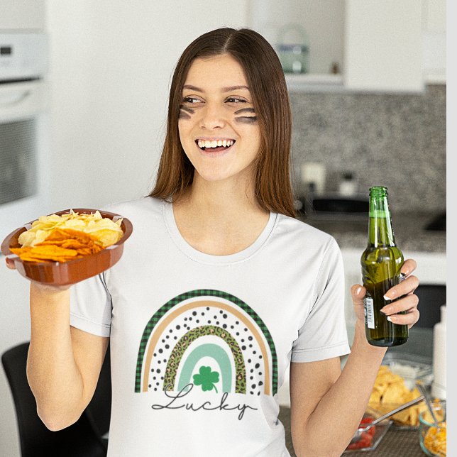 St. Patrick Day Grönt Shamrock Vine Irish Party T Shirt (Skapare uppladdad)