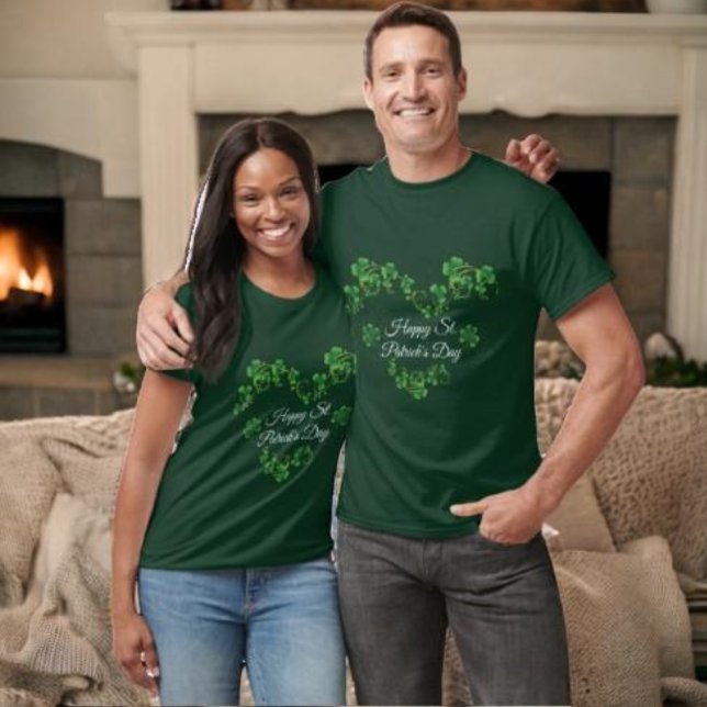 St. Patrick Day Grönt Shamrock Vine Irish Party T Shirt (Skapare uppladdad)
