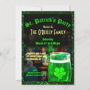St. Patrick-Day-inbjudan Inbjudningar