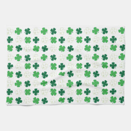 St. Patrick Day Irish Grönt Shamrocks Kökshandduk