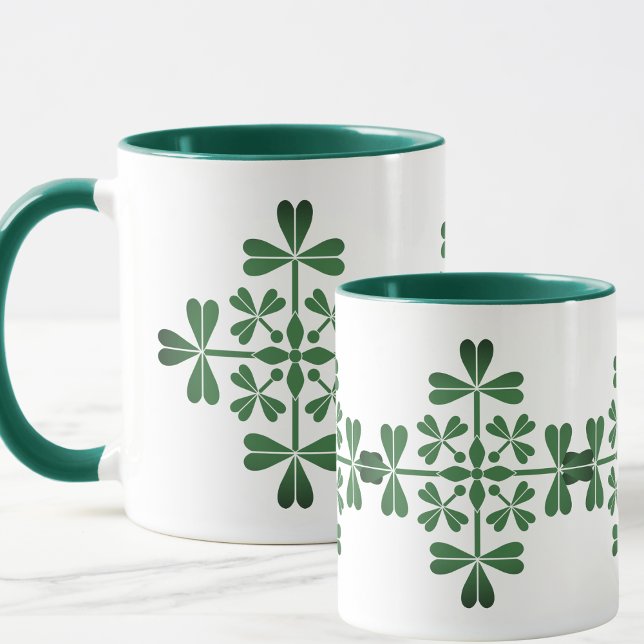 St. Patrick Day Irish Grönt Shamrocks Mugg (Skapare uppladdad)