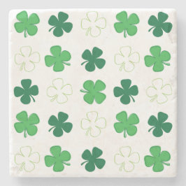 St. Patrick Day Irish Grönt Shamrocks Stenunderlägg