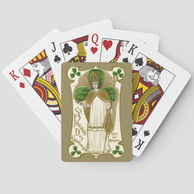 St. Patrick Day Irish Religiösa Catholique Casinokort (Baksidan)