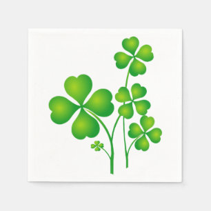 St. Patrick Day Klöver / Shamrocks + dina idéer Pappersservett