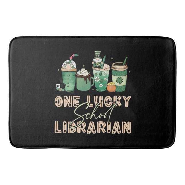 St. Patrick Day Lucky Bibliotekarie Badrumsmatta (Framsidan)