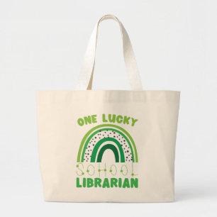 St. Patrick Day Lucky Bibliotekarie Jumbo Tygkasse