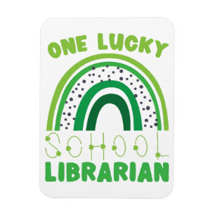 St. Patrick Day Lucky Bibliotekarie Magnet