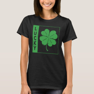 St Patrick Day Lucky Grönt C Löv Saint patrick D T Shirt