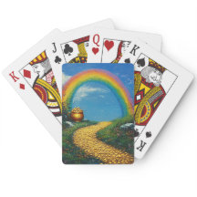 St. Patrick Day Rainbow & Pot of Guld