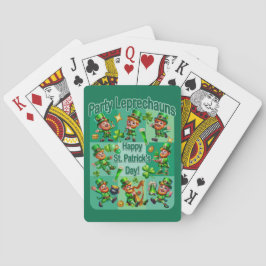 St. Patrick-Day-Roligten Adsible "Party Leprechaun Casinokort