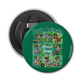 St. Patrick Day-Roligten och "Party Animals" Flasköppnare